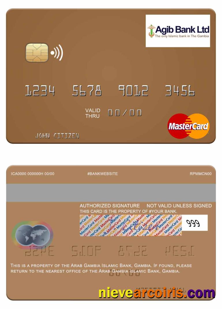 Gambia Arab Gambia Islamic Bank mastercard